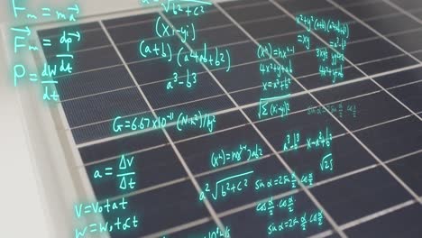 Animación-De-Ecuaciones-Matemáticas-Sobre-Paneles-Solares