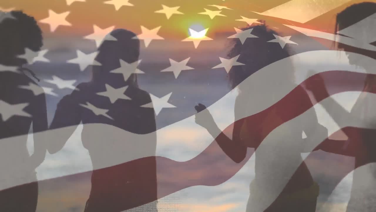 fiesta en la playa estadounidense