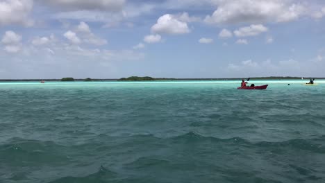 time lapse of tourism in bacalar lagoon