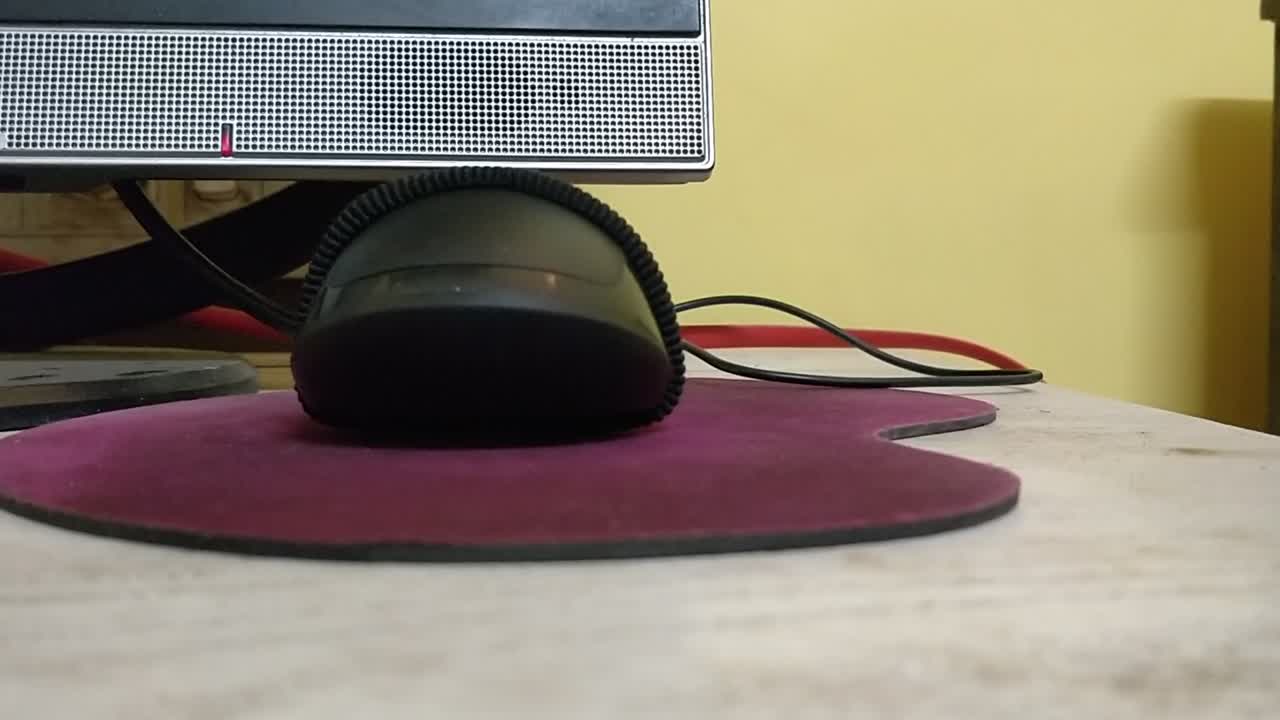 Computer mouse on a mousepad