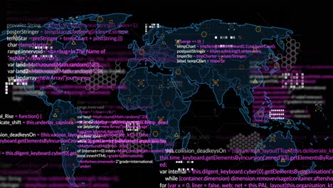 Animation-of-markers-and-data-processing-over-world-map