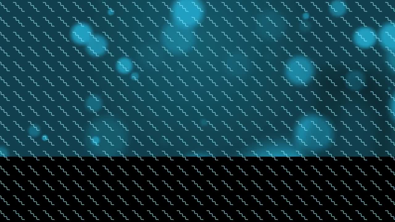 빛의 반점 위에 여러 지그자그의 애니메이션