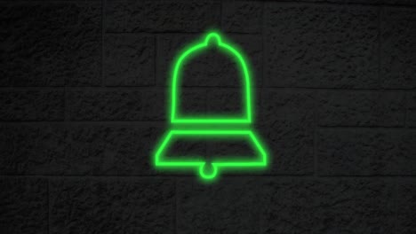 signo de corazón de neón en la pared de ladrillo 4k