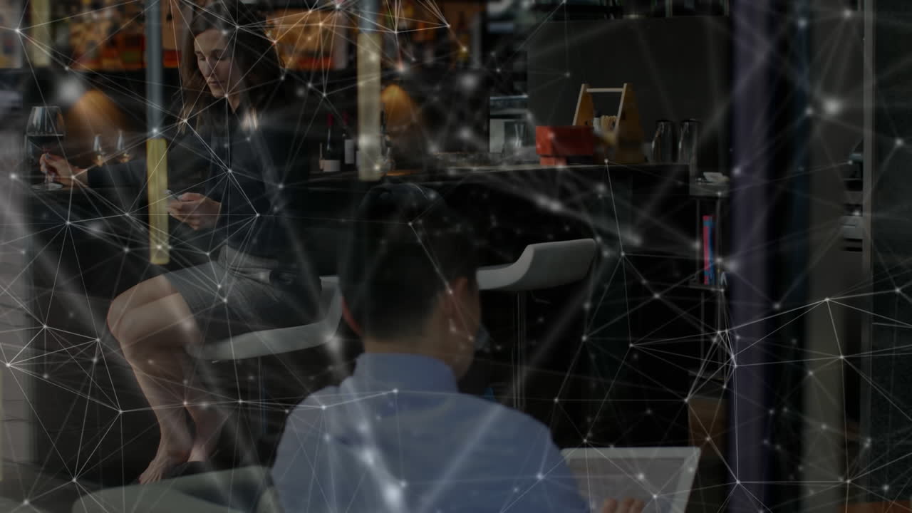 사무실에서 일하는 사람들에 대한 연결망