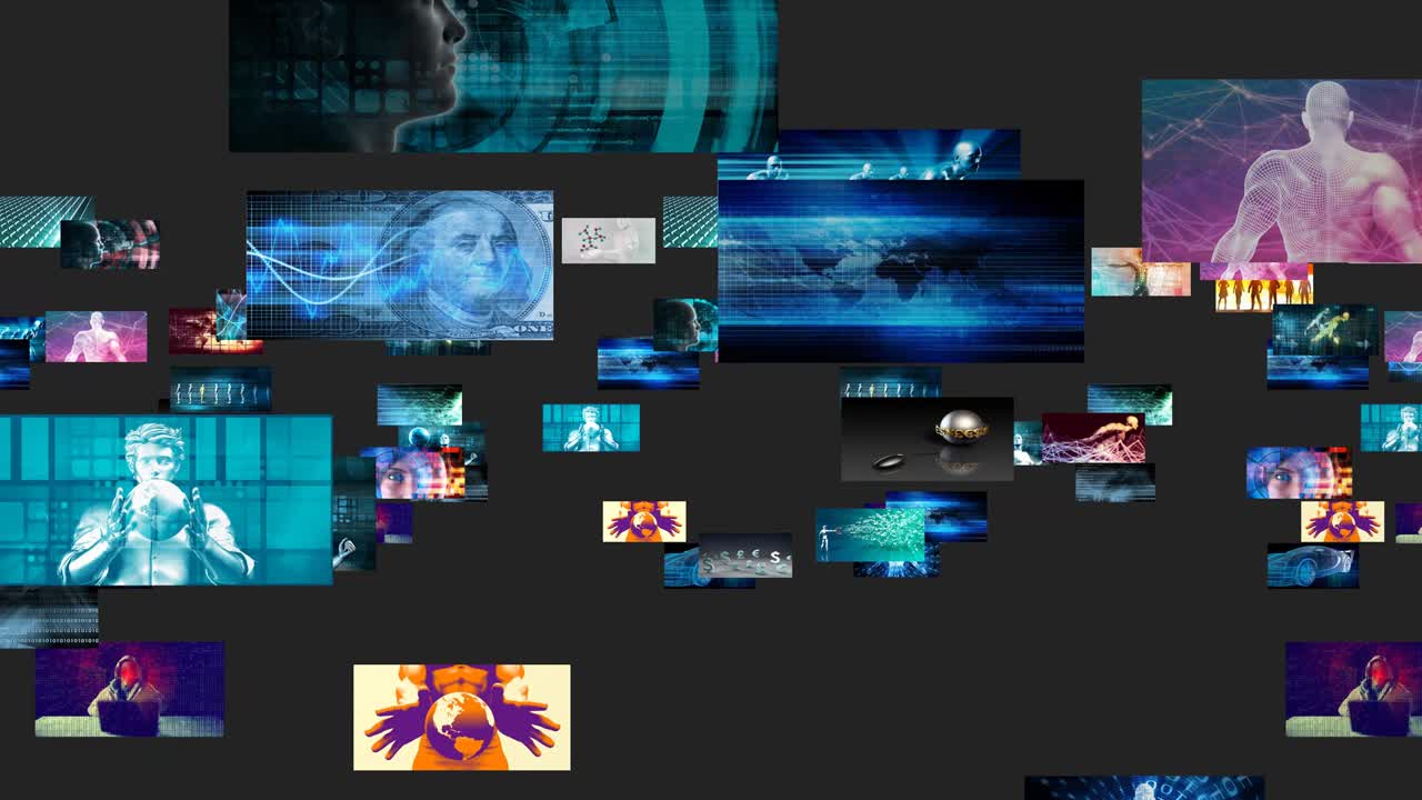 Multimedia Content Streaming and Digital Entertainment Video Concept