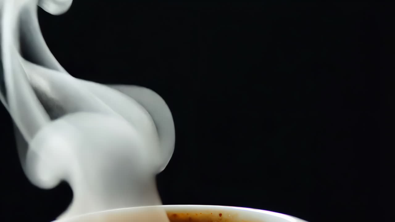 Steaming Coffee in a Cup