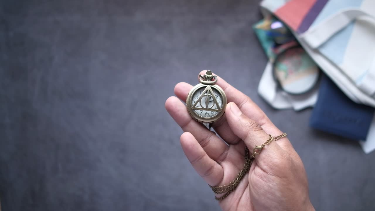 orologio da tasca di harry potter time turner