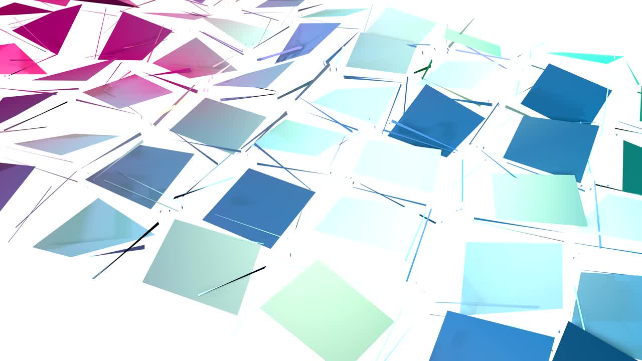 abstracto simple azul rosa baja poli 3d superficie dividida como entorno de moda. fondo de movimiento de baja poli geométrica suave de desplazamiento de polígonos de color rosa azul puro. fondo de bucle sin costuras 4k fullhd
