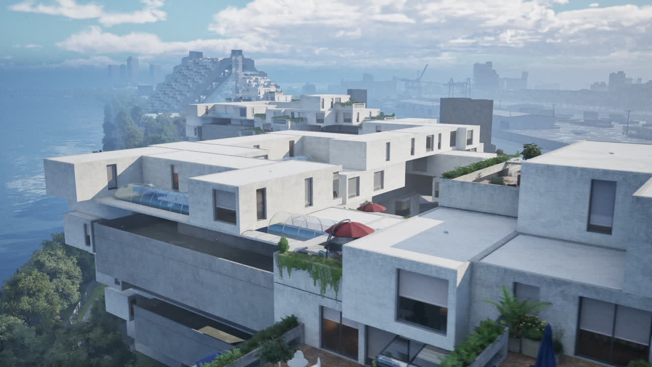 современный архитектурный дизайн здания