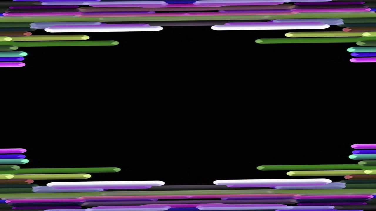 Abstract Animation of Colorful Horizontal Lines Moving Outward