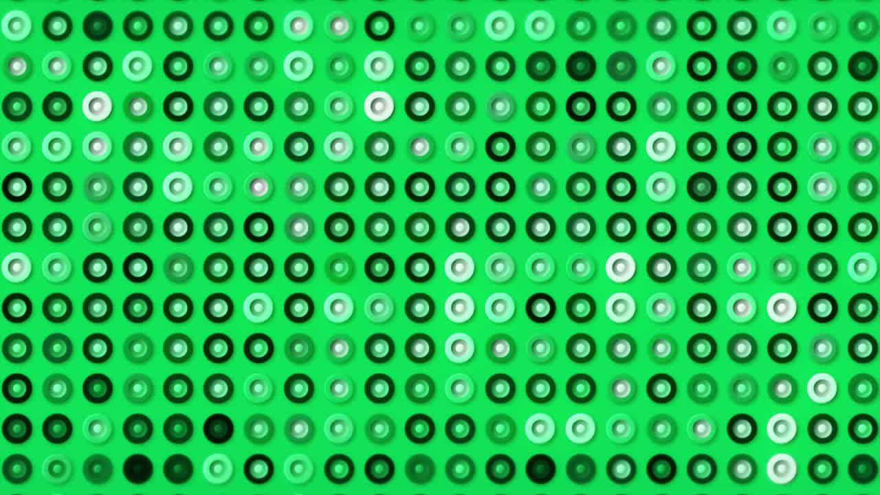 Abstract Green Circle Pattern Background