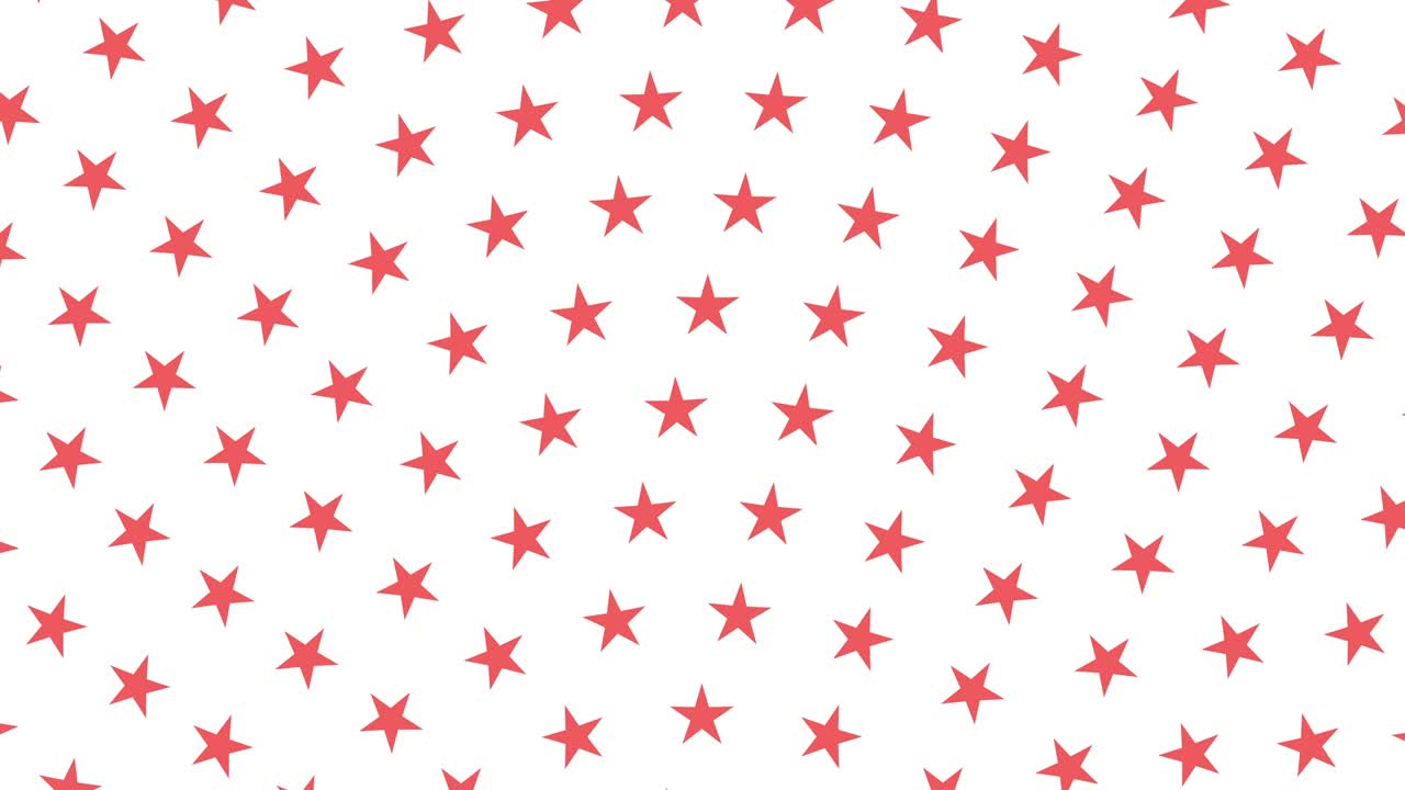 estrellas de coral girando sobre un fondo blanco