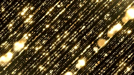 partículas de oro brillo bokeh premio polvo abstracto bucle de fondo