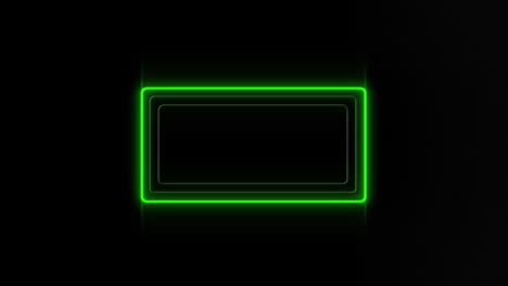 neon rectangle frame