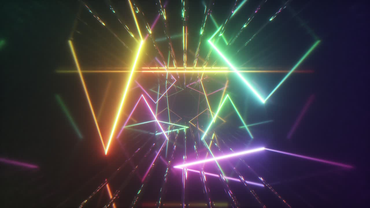 immagini di galleria geometrica al neon