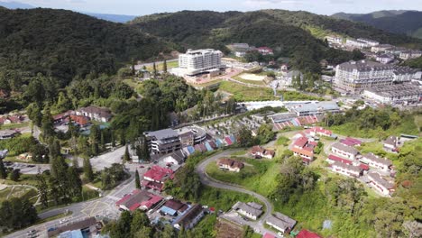 general landscape view of the brinchang district within the cameron highlands area of malaysia