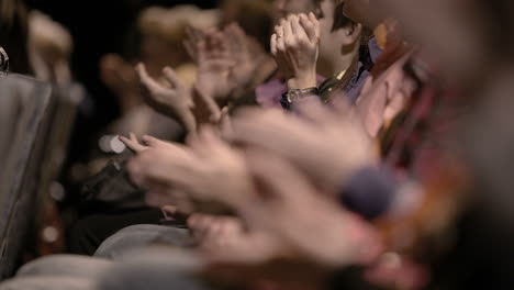 audience applauding during a spectacular event