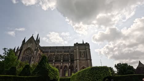 visitors explore gardens near historic arundel castle