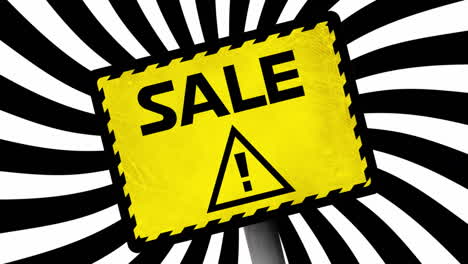 venta en rayas blancas y negras