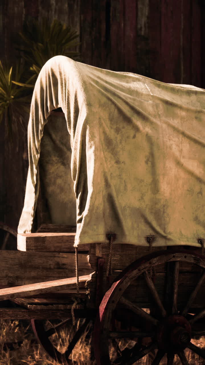 vagón cubierto de época