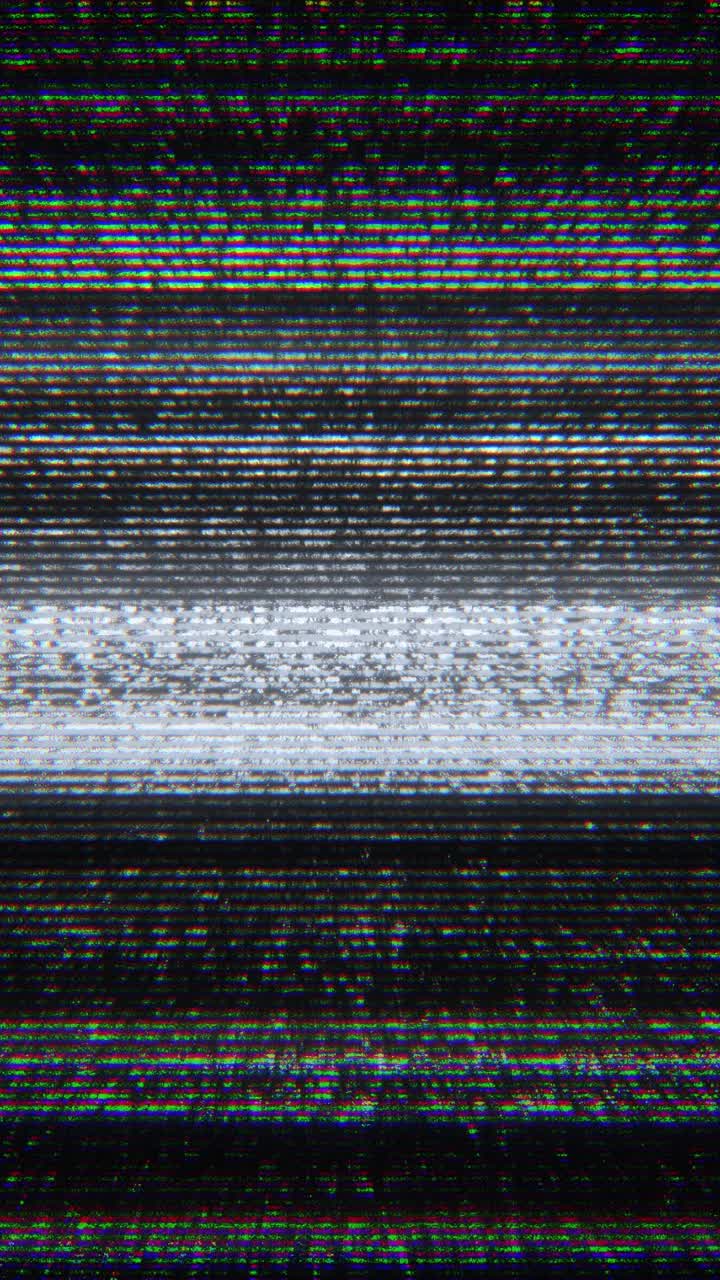 Abstract TV Static Noise and Glitch Distortion