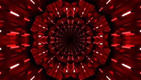 túnel de fondo abstracto con bucle rojo