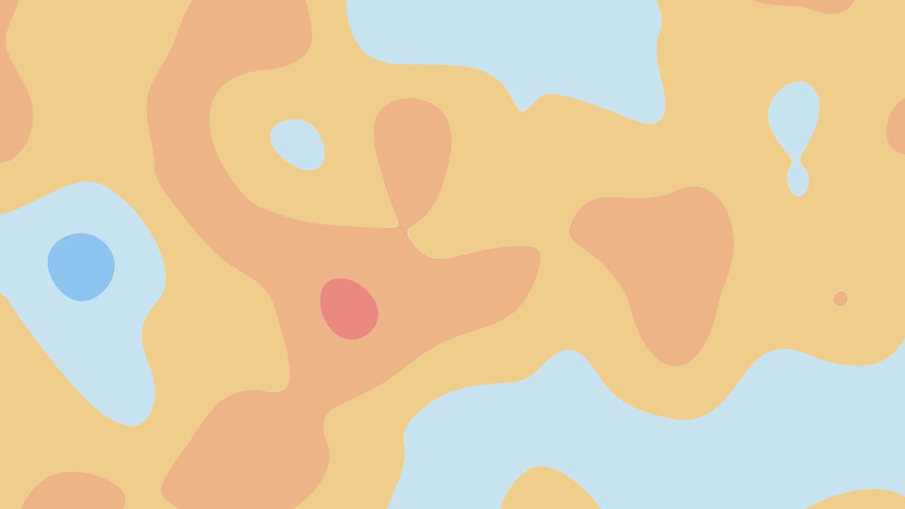 토포그래피 텍스처 패턴과 둥근 모양을 가진 추상적인 배경의 다채로운 애니메이션 4k 원활한 루핑 cg 애니메이션 배경