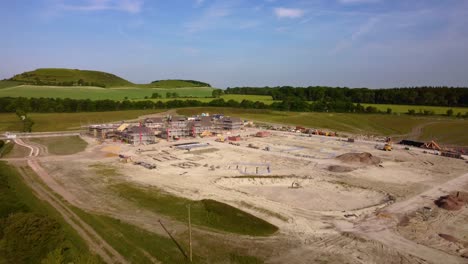 Housing-estate-construction-site-on-fields-and-farmland-in-England