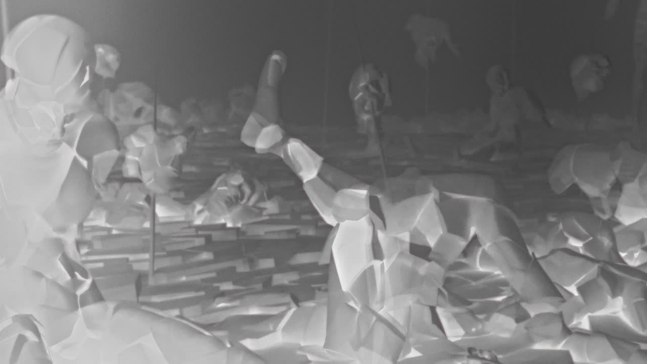 Destroyed andorids on a junkyard in xRay