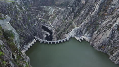 impressive hydro, aldeadavila dam is shared between spain and portugal