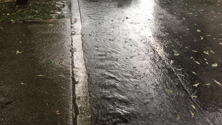 A wet and windy day