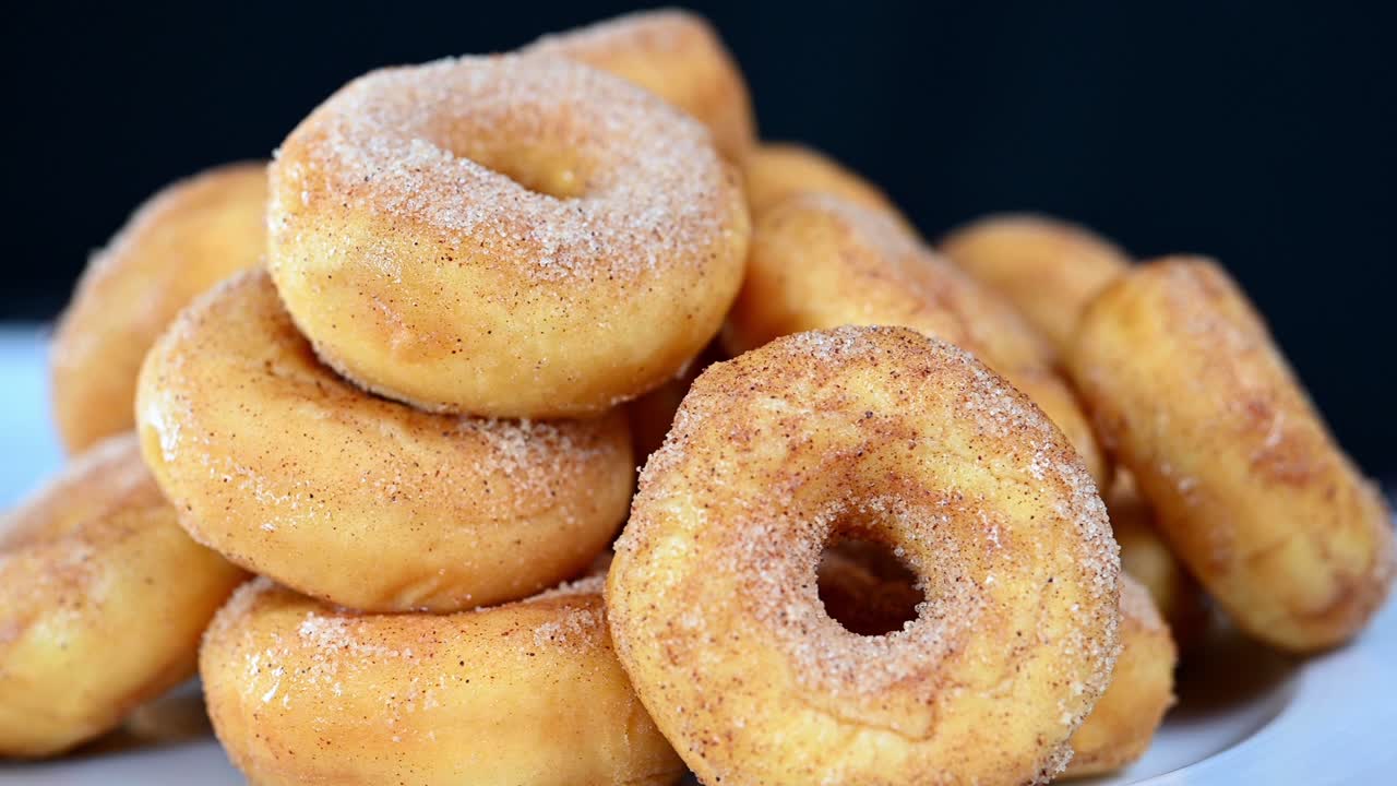 rosquillas coloridas giratorias