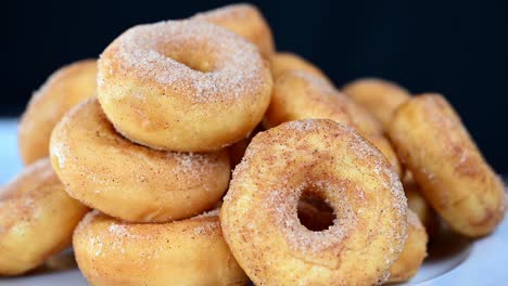 rotating colorful donuts