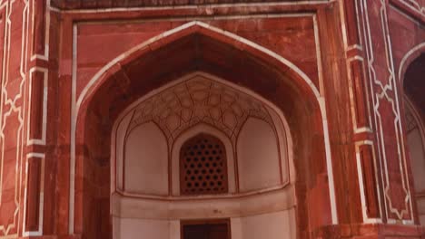 humayun tomb at misty morning from unique perspective shot is taken at delhi india