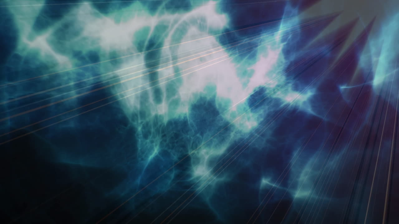 animación de la red de conexiones sobre formas