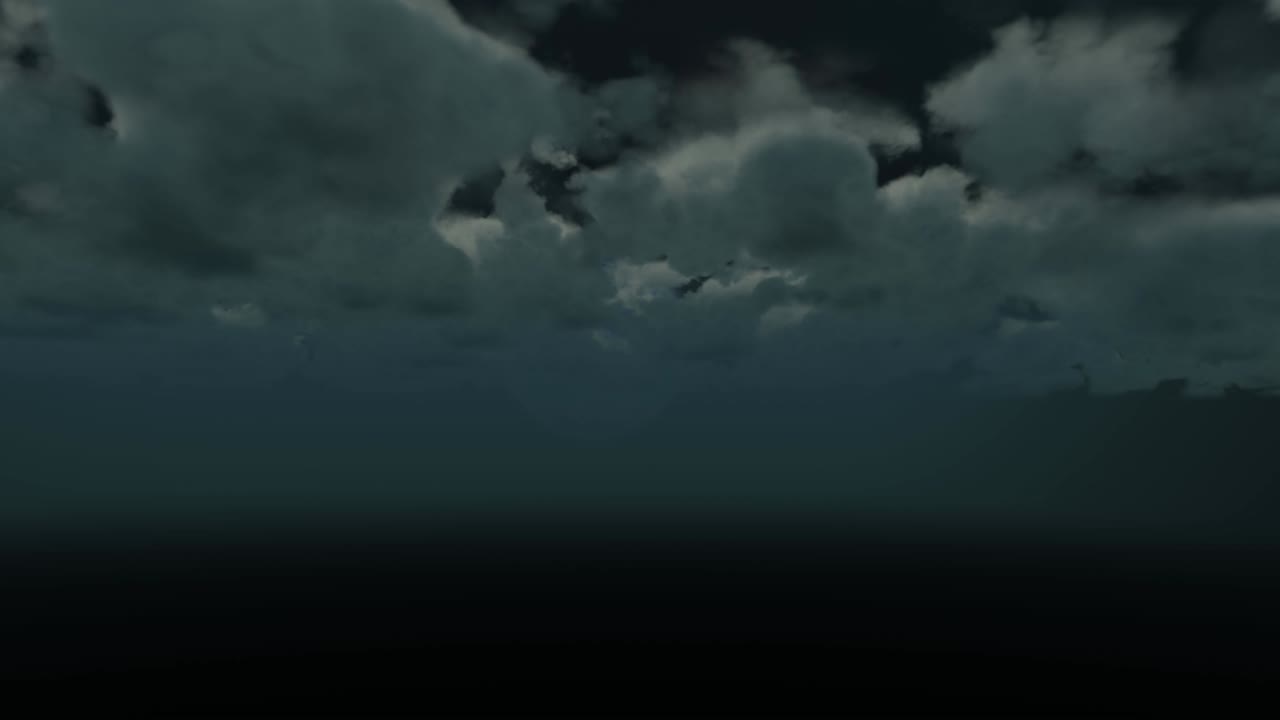 анимация облаков, движущихся по небу ночью