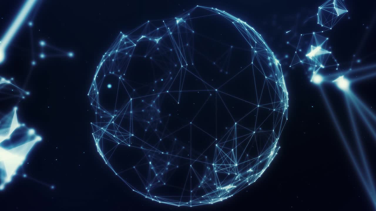 abstract blue triangle background alfa future footage