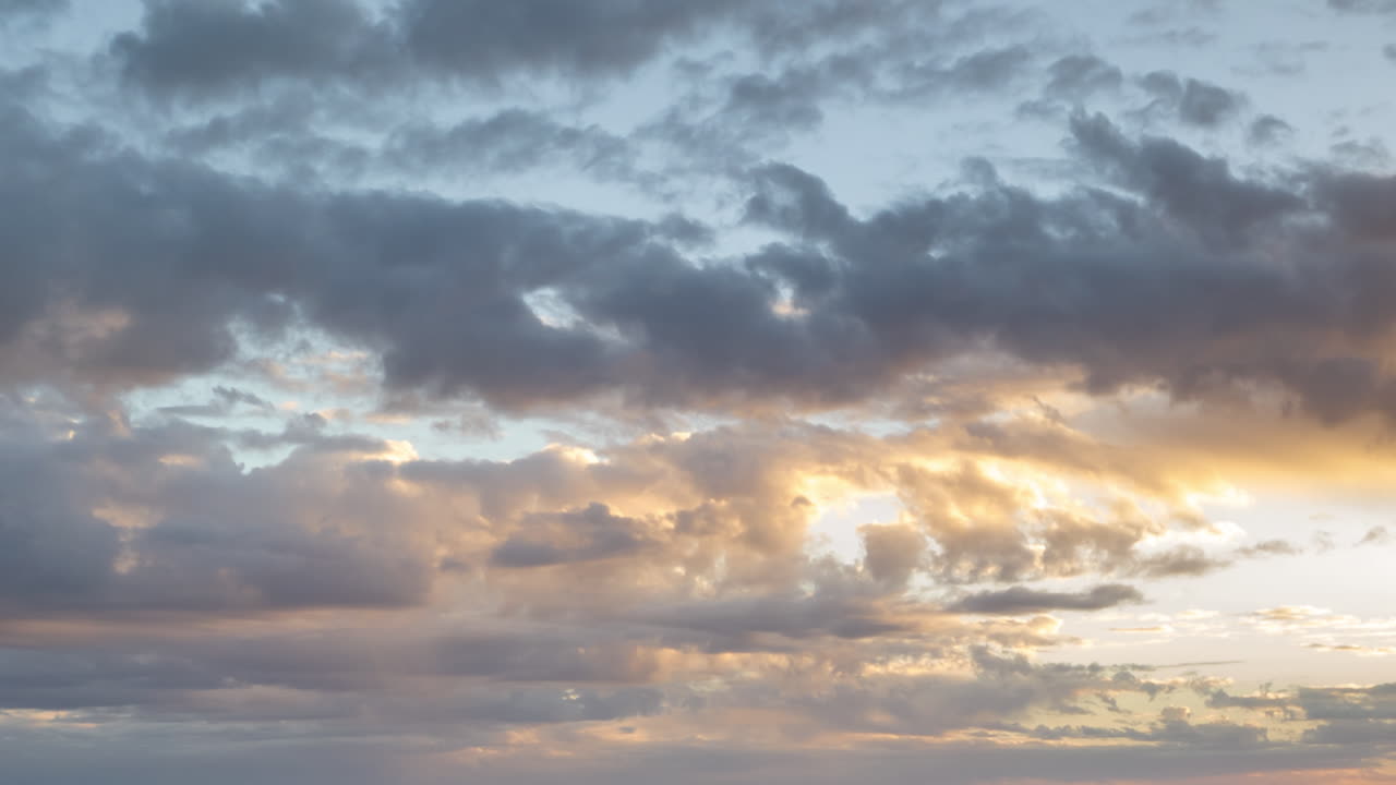 A beautiful sky with clouds at sunset