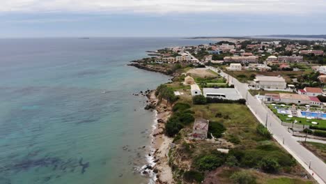 imágenes aéreas en 4k de la costa de corfú