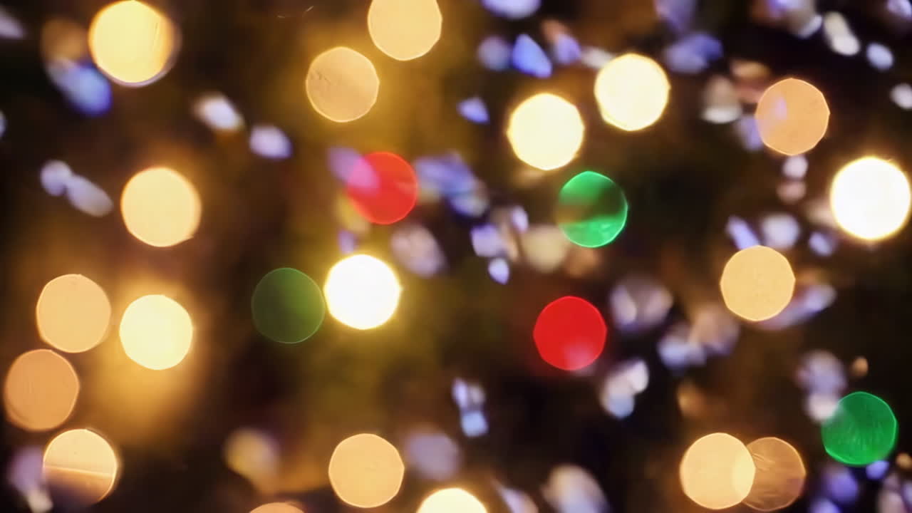 Luzes de Natal desfocadas