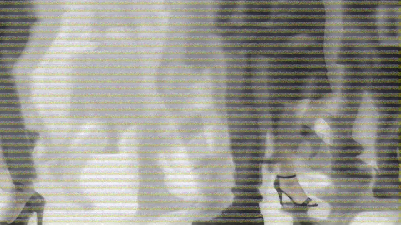 Busy commuters and modern office