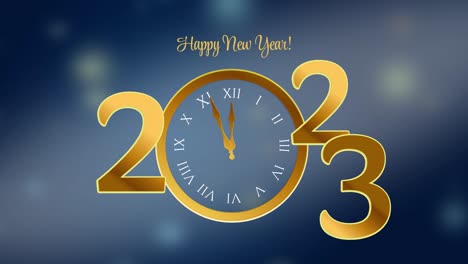 happy new year 2023 celebration animation 3