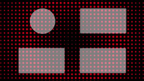 gráficos de movimiento de pantalla de extremo de la tarjeta de extremo de movimiento de onda circular de punto