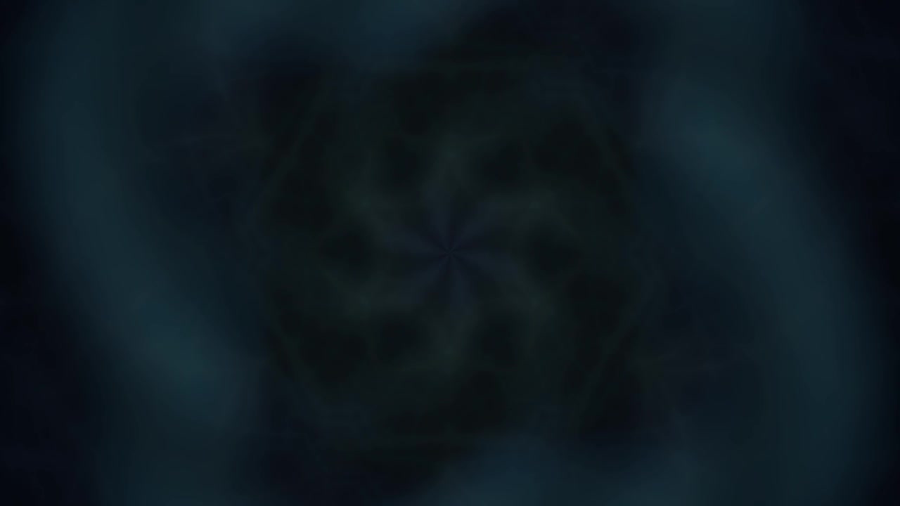 Abstract Dark Blue Kaleidoscope Motion Background