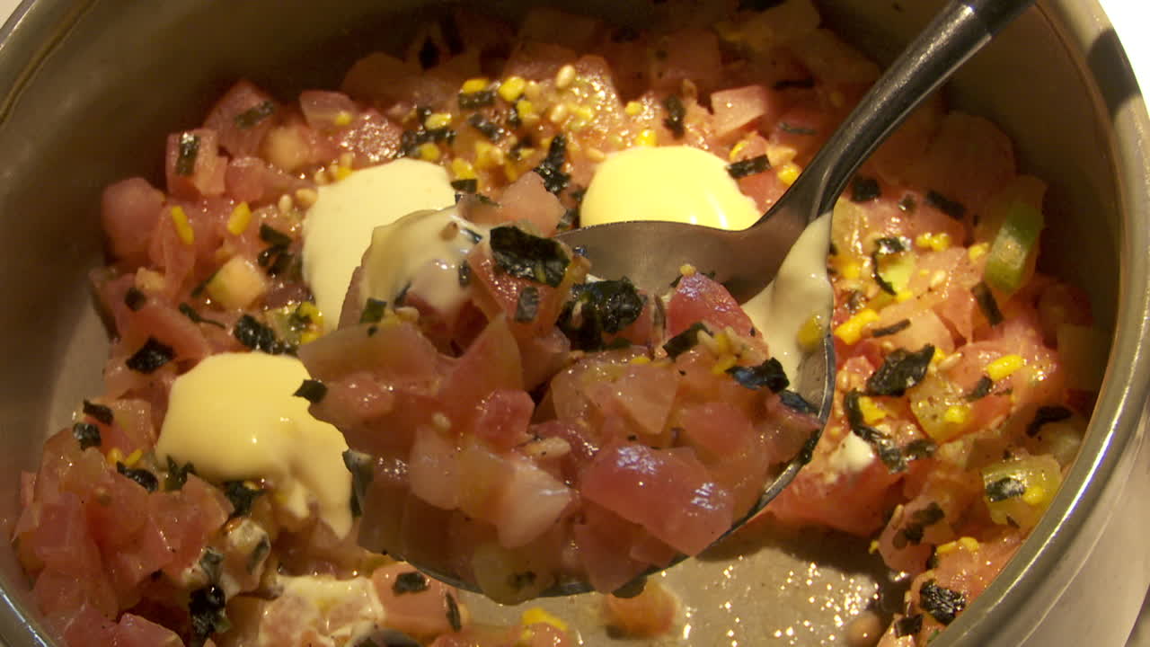 Tuna Sashimi Dish with Sauce