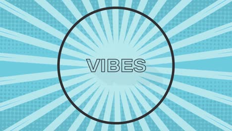 animación de vibraciones texto sobre formas