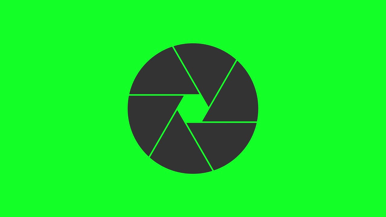 apertura de la cámara dslr. acercar y alejar