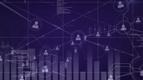 iconos de perfil con diferentes gráficos y códigos de programa