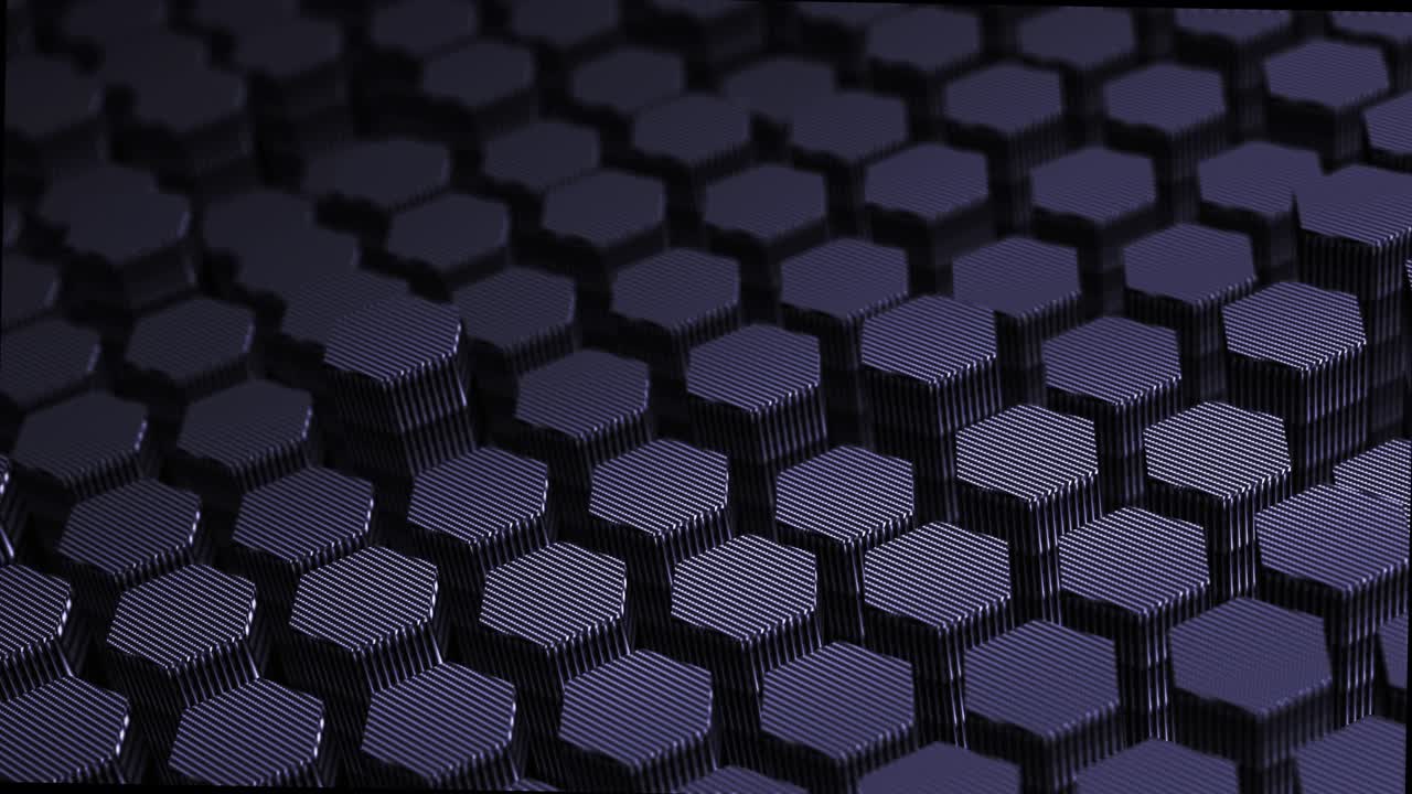 animación hexagonal abstracta patrón multicolor concepto suave de 4k
