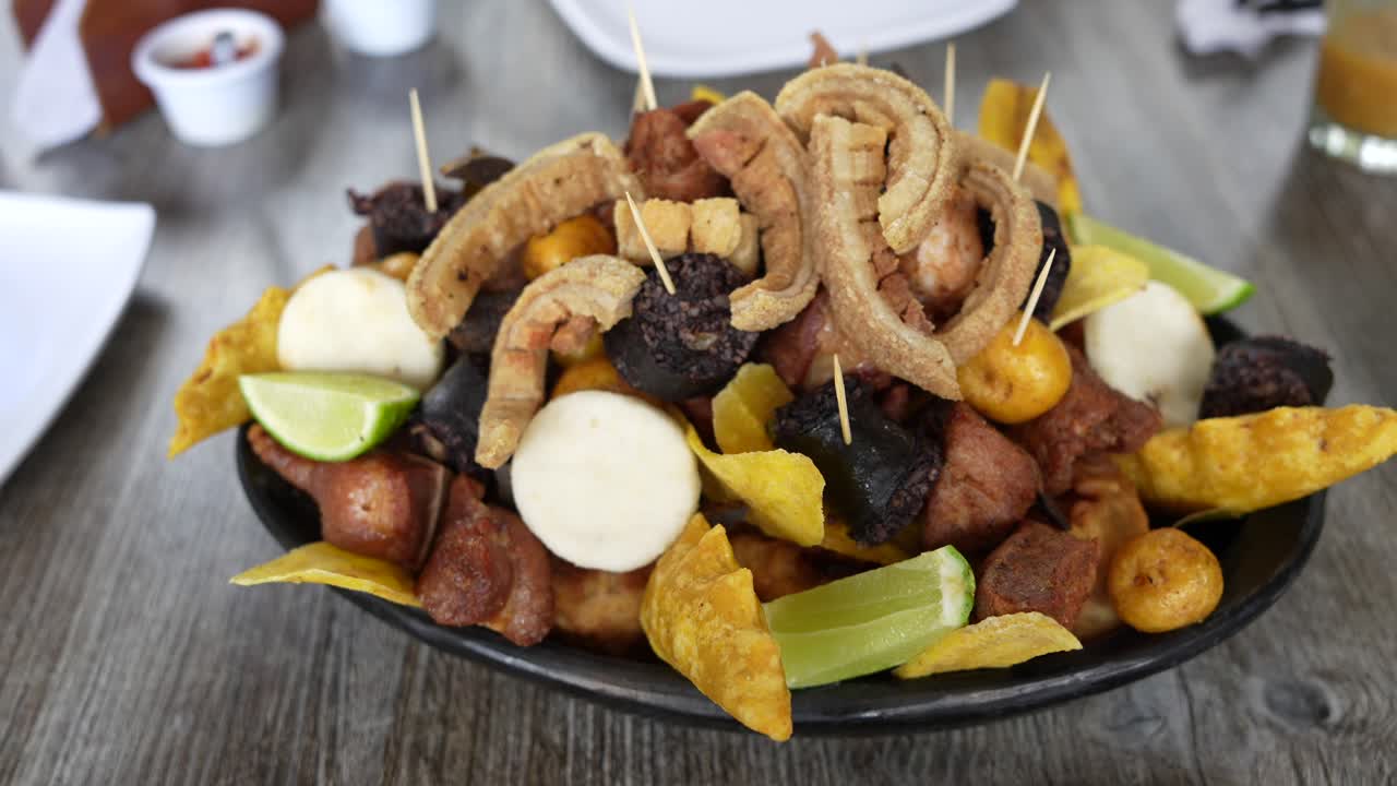 Traditional Picada Colombian Food Valle del Cauca